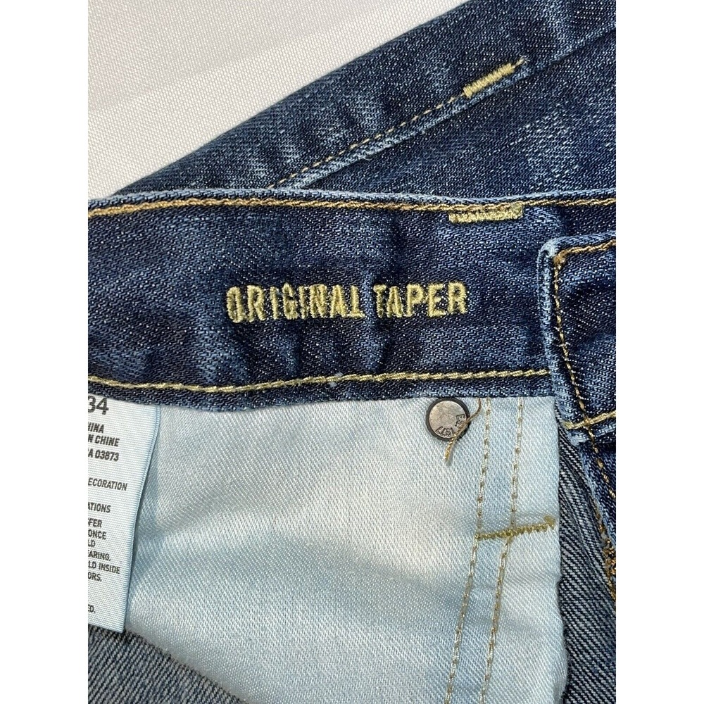 American Eagle Original Taper Mens Jeans Dark Wash Size 32x34 - Picture 7 of 7